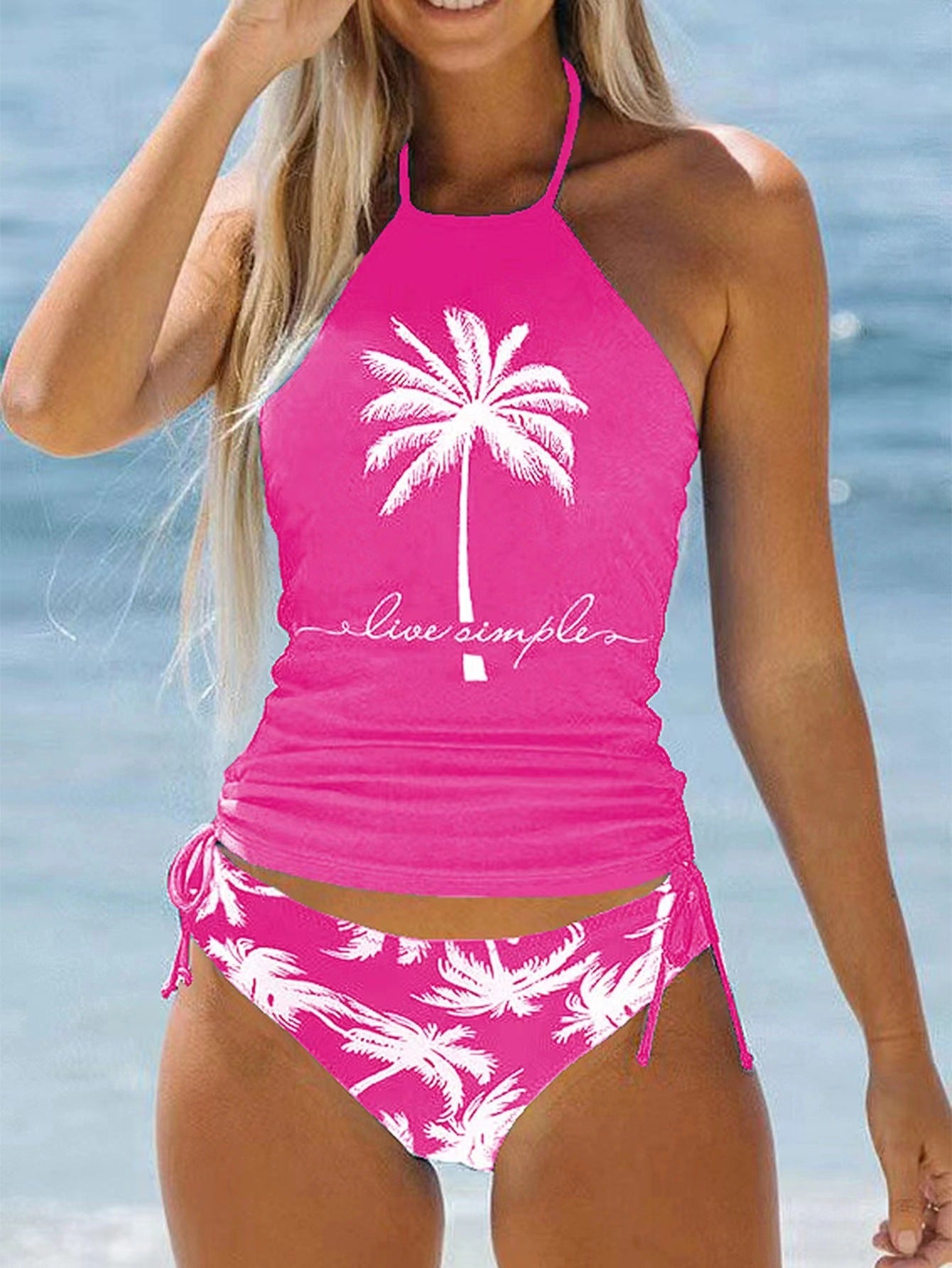 Wholesale Printed two-piece multi-colored swimsuit